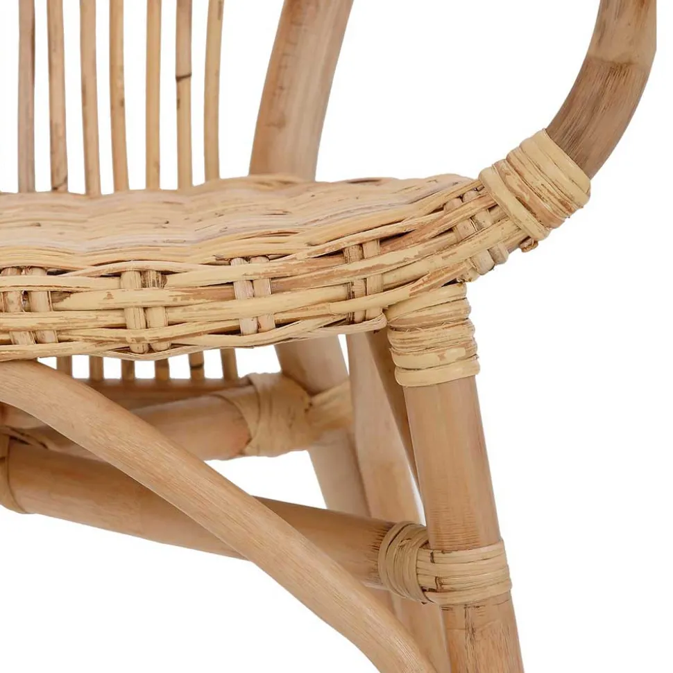 Rattan Esszimmerstuhl in Beige - Titian (2er Set)