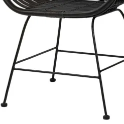 Rattan Geflechtstühle mit Armlehnen - Bregenza (2er Set)