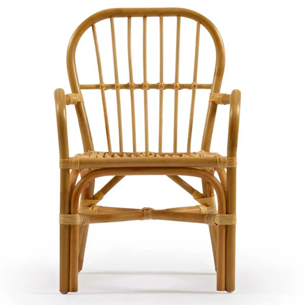 Rattan Kinderstühle mit 35 cm Sitzhöhe - Cigembas (2er Set)