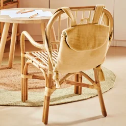 Rattan Kinderstühle mit 35 cm Sitzhöhe - Cigembas (2er Set)
