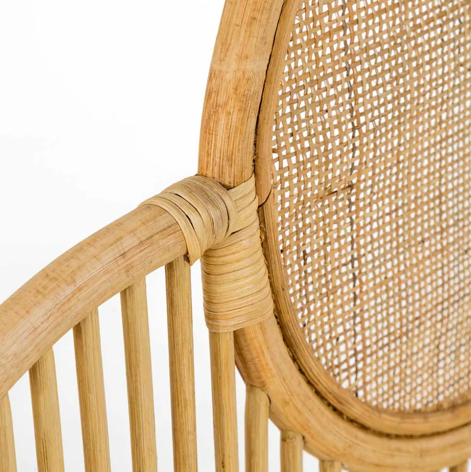 Rattan Kopfteil in Natur für Bett - Lucelo