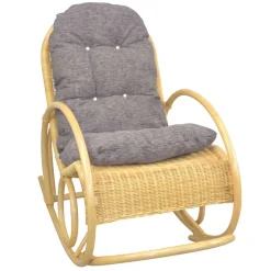 Rattan Schaukelstuhl in Natur - Paleara