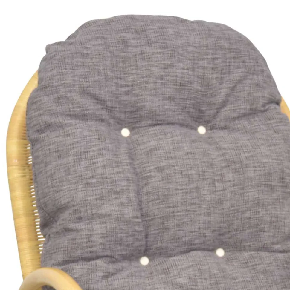 Rattan Schaukelstuhl in Natur - Paleara