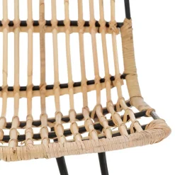 Rattanstuhl mit Geflecht Sitz - Lombardy (2er Set)