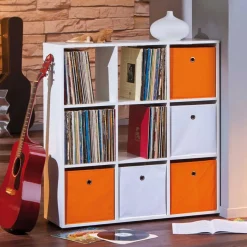 Raumteiler Regal Peritos in Weiß