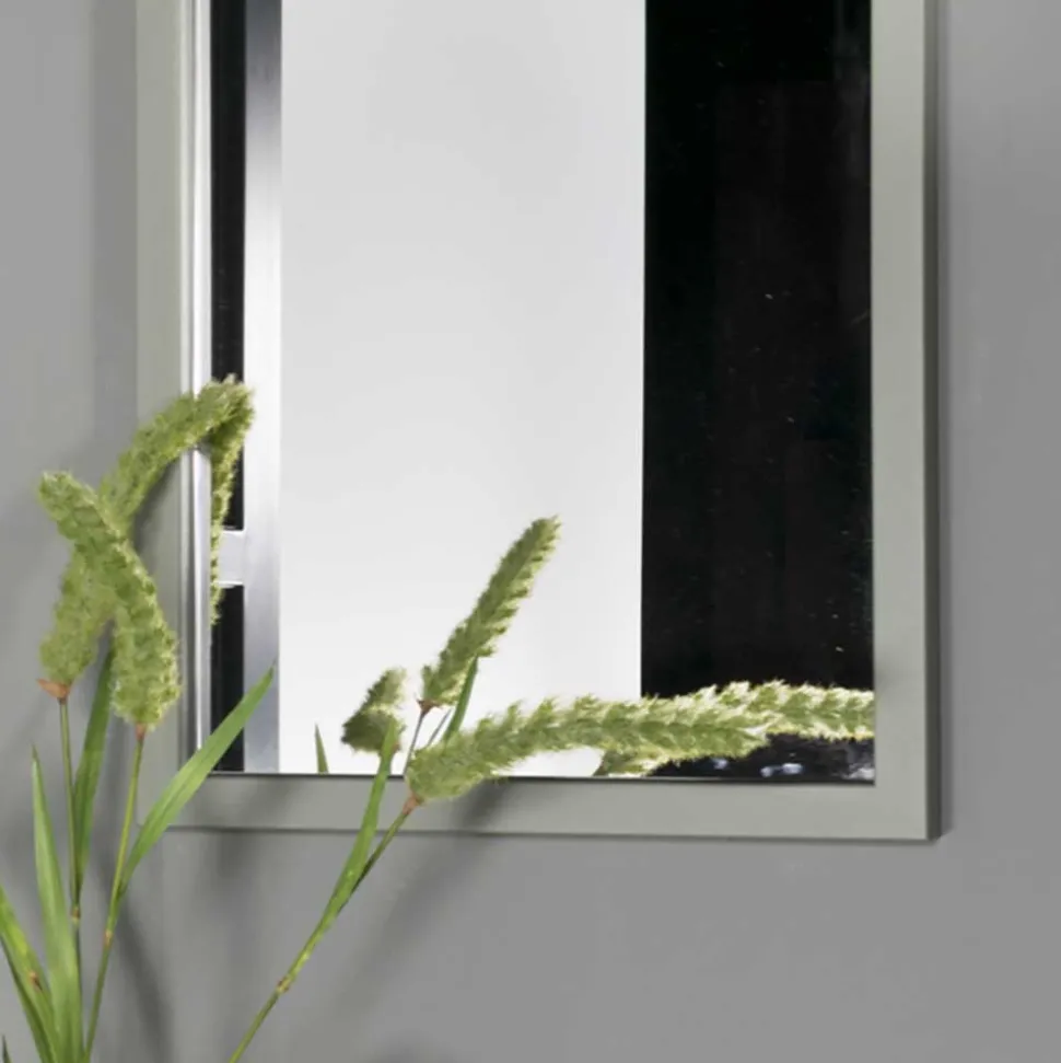 Rechteckiger Flur Spiegel in Graugrün - Monterrey