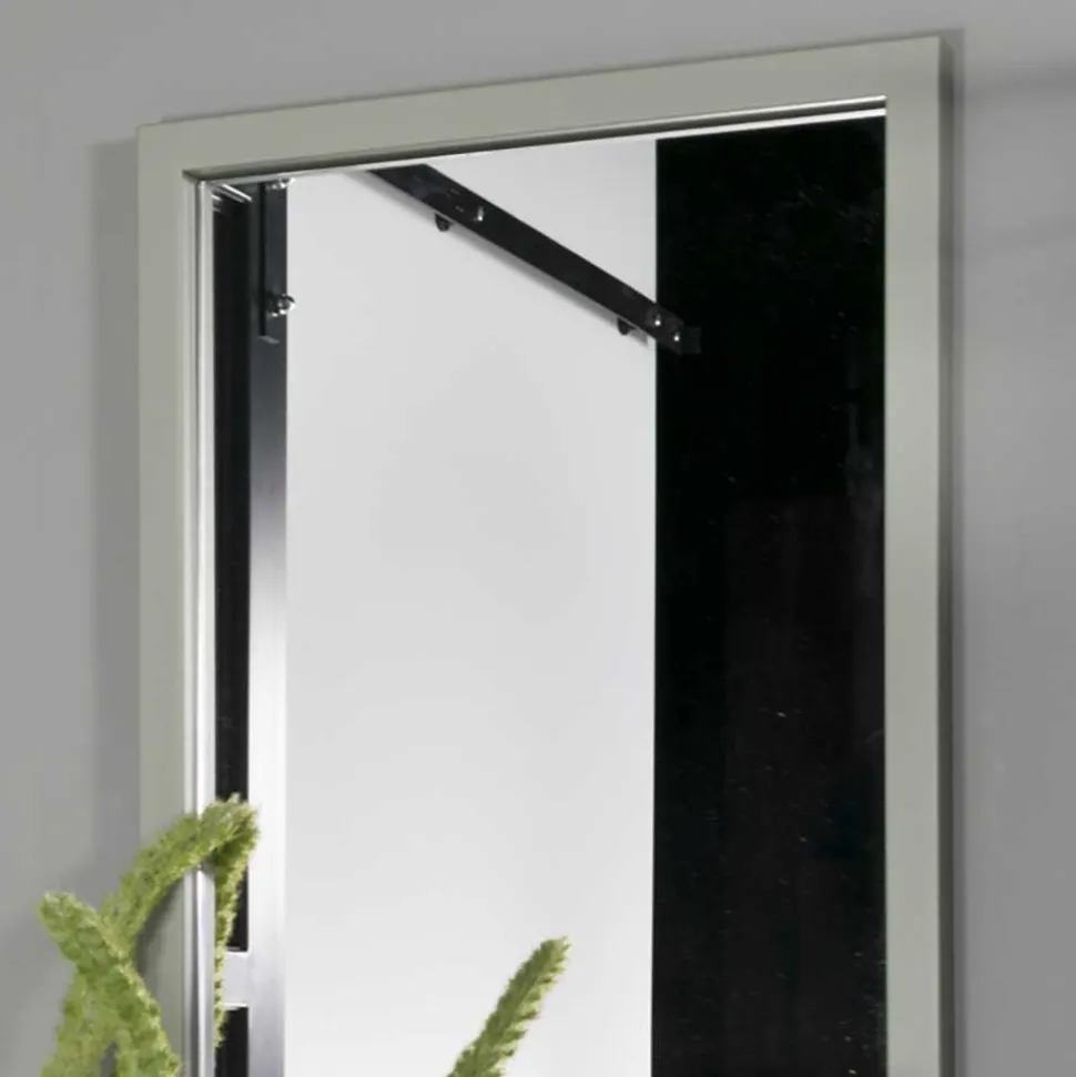 Rechteckiger Flur Spiegel in Graugrün - Monterrey