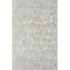 Rechteckiger Teppich mit Spiral Muster - Pray