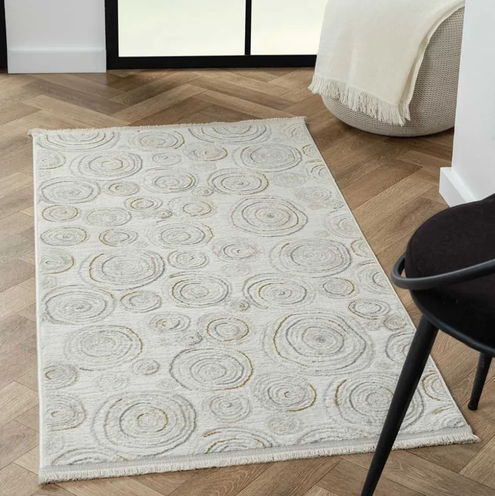 Rechteckiger Teppich mit Spiral Muster - Pray