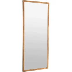 Rechteckiger Wand Spiegel in Eiche Optik - Helvana