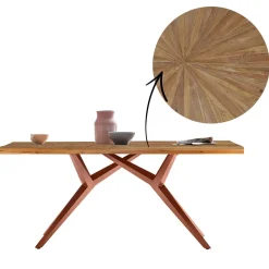 Recyclingholz Esstisch aus Teak - Ereventas