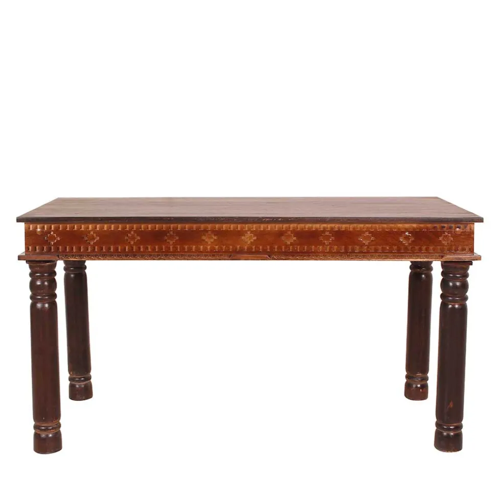 Recyclingholz Esszimmertisch im Kolonialstil - Solapura