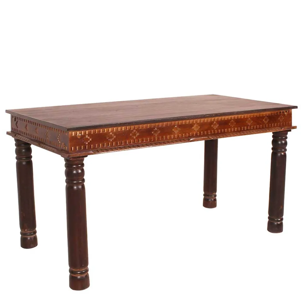 Recyclingholz Esszimmertisch im Kolonialstil - Solapura