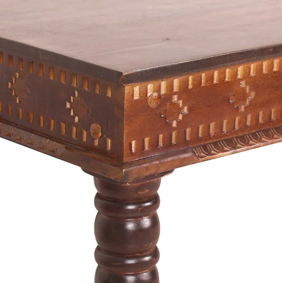 Recyclingholz Esszimmertisch im Kolonialstil - Solapura