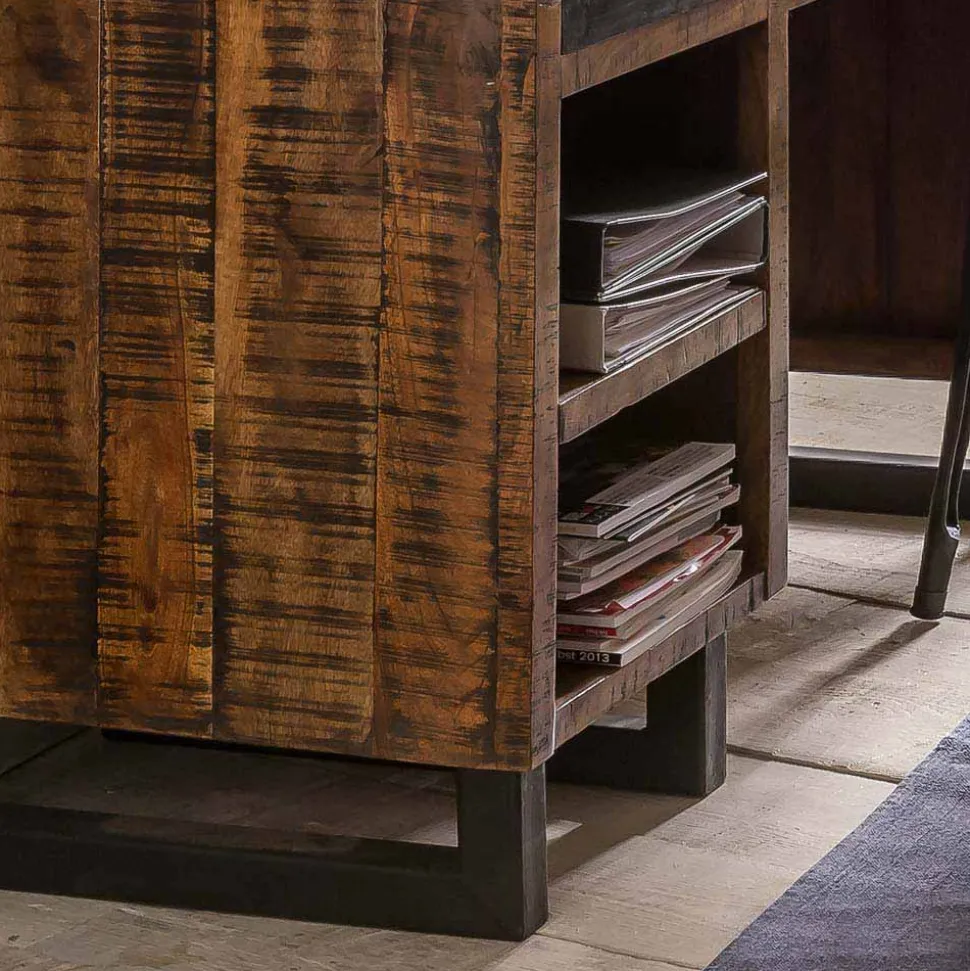 Recyclingholz Schreibtisch 120x50 cm - Bahiro