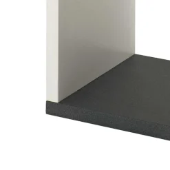 Regal Baptus in Weiß Grau