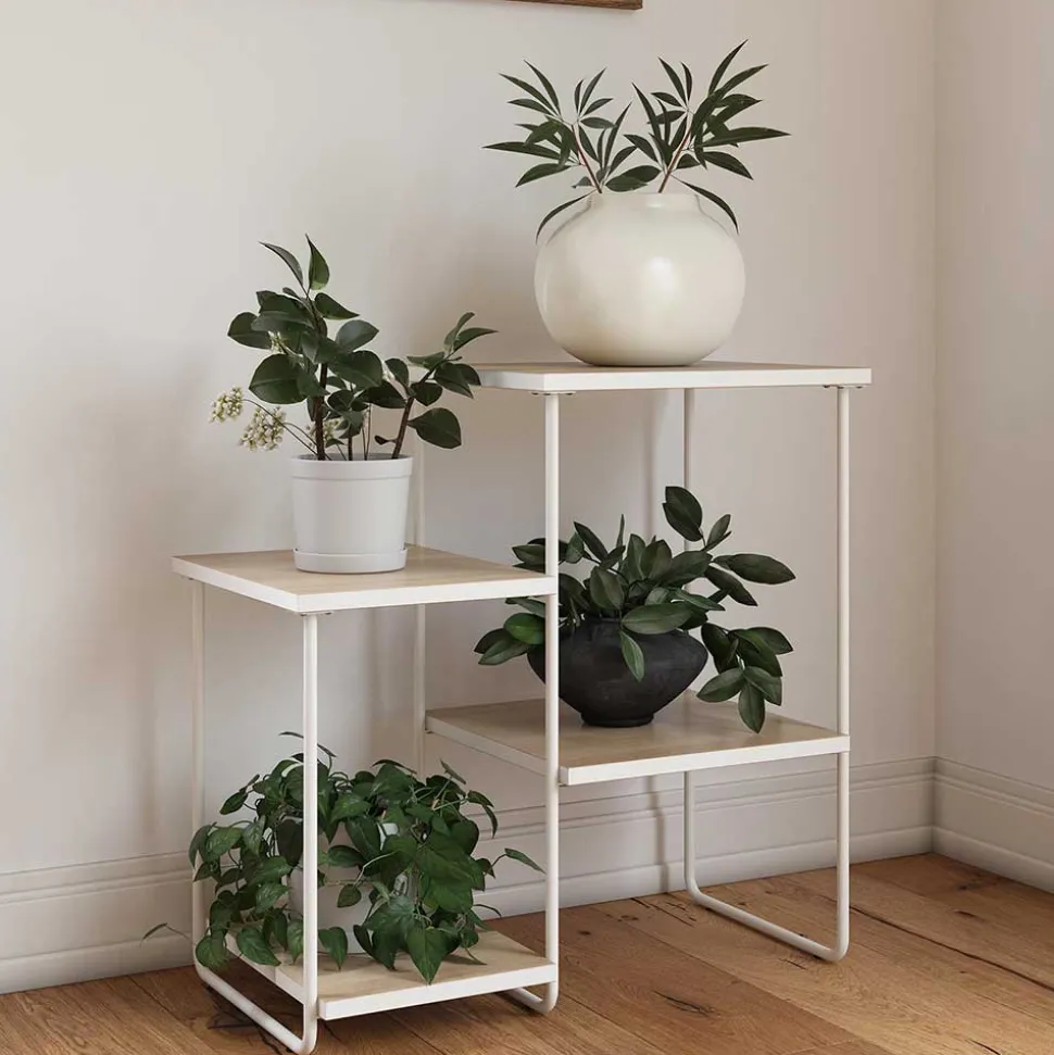 Regal Blumenständer in Holzoptik Natur - Romagna