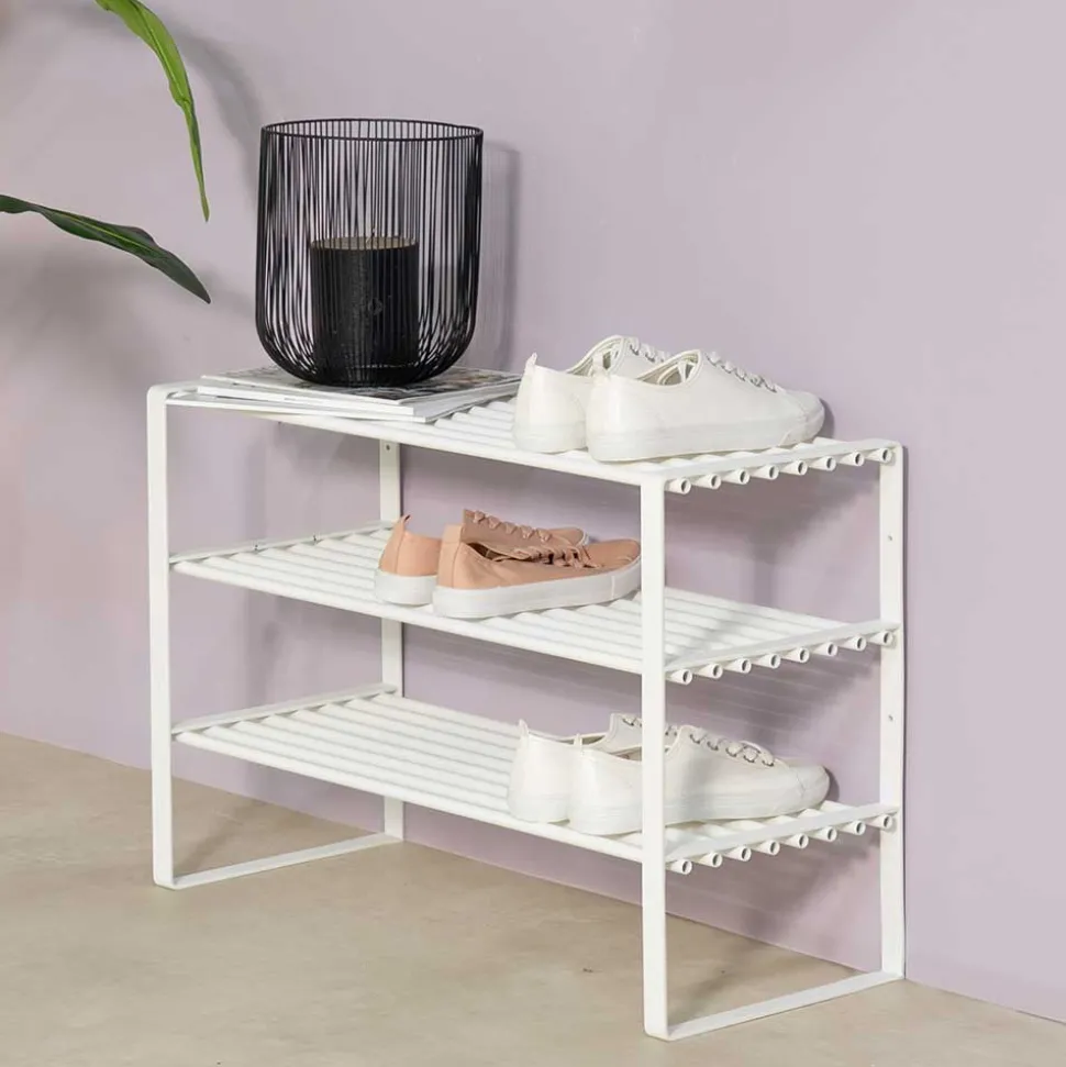 Regal für Schuhe aus weißem Stahl - Torosma
