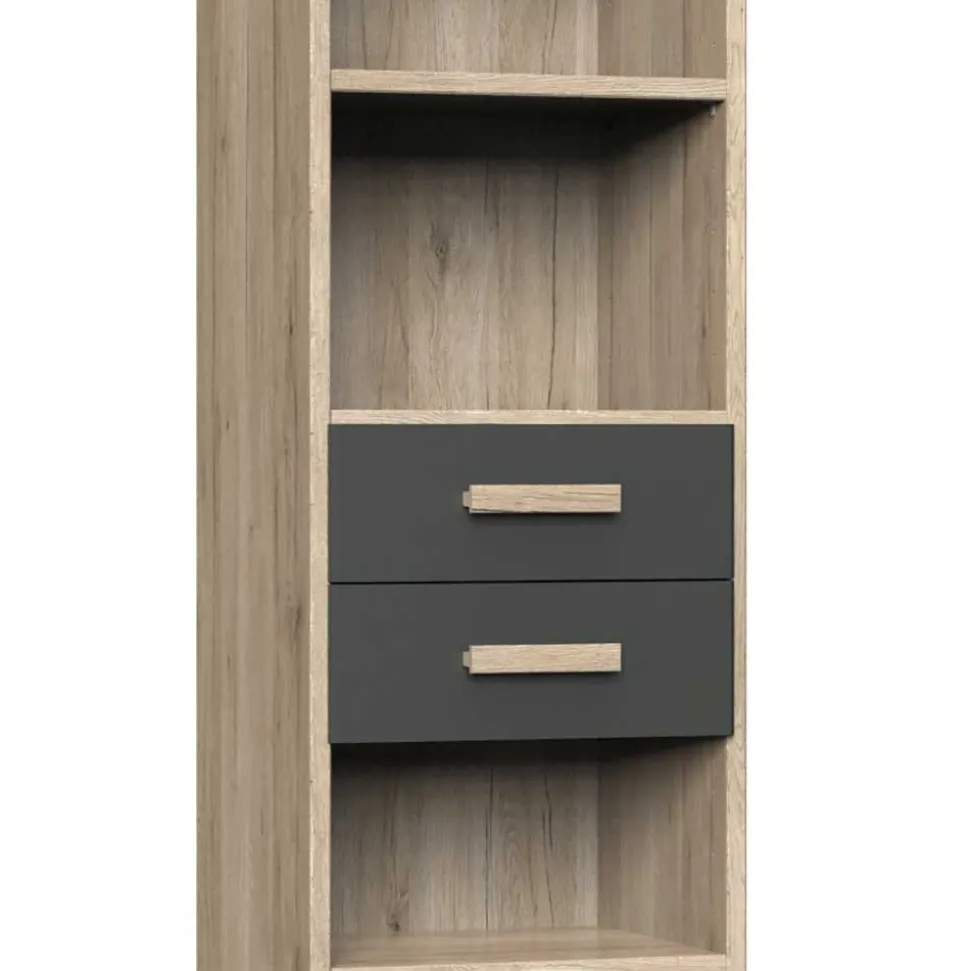 Regal mit fünf Fächern & zwei Schubladen - Jilamenda