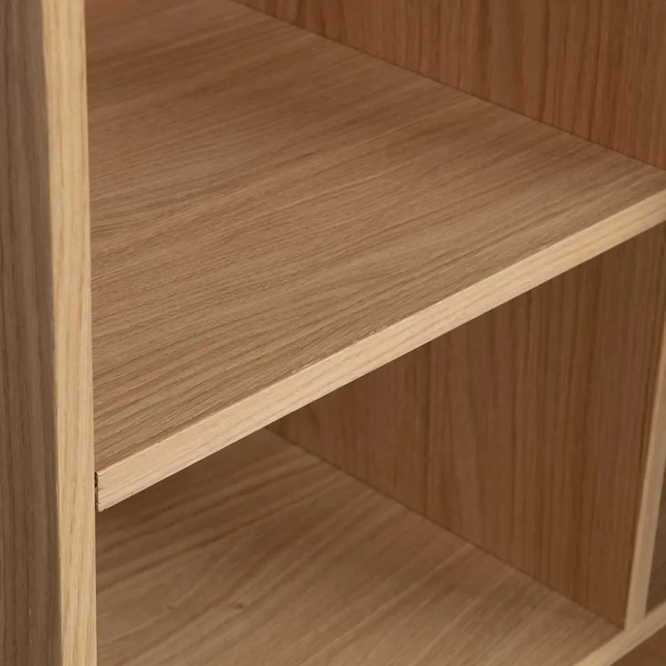 Regal mit vier Fächern und drei Türen - Ewana