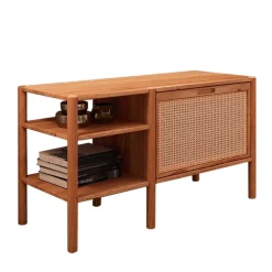 Regal mit Wiener Geflecht Klappfach - Indrya