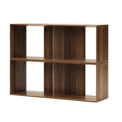 Regalmodul Duo in Nussbaum - Kiara (zweiteilig)