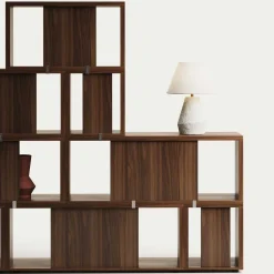 Regalmodul Duo in Nussbaum - Kiara (zweiteilig)