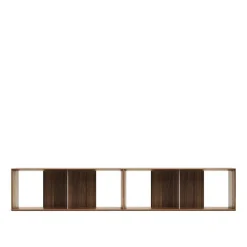 Regalmodul Duo in Nussbaum - Kiara (zweiteilig)