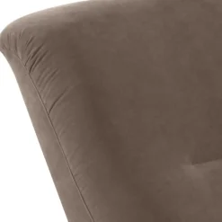 Relaxsessel in Beigegrau und Nussbaum - Kilazu