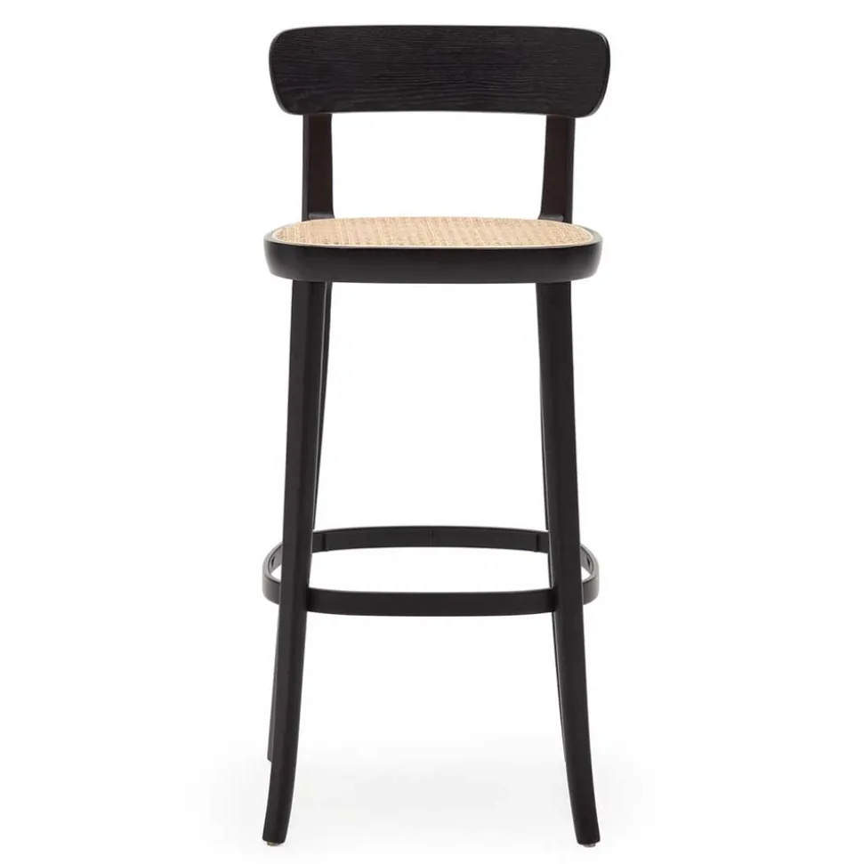 Retro Barstuhl mit Wiener Geflecht Sitz - Pulany (2er Set)