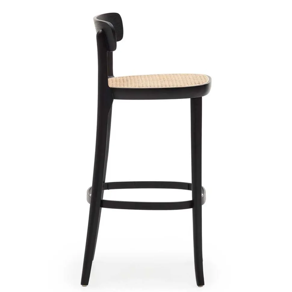 Retro Barstuhl mit Wiener Geflecht Sitz - Pulany (2er Set)