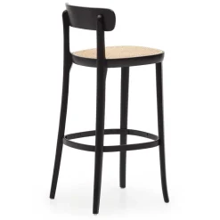 Retro Barstuhl mit Wiener Geflecht Sitz - Pulany (2er Set)