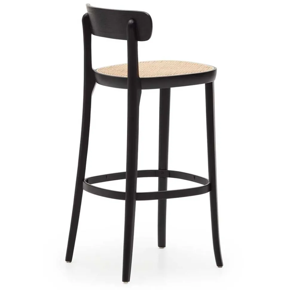 Retro Barstuhl mit Wiener Geflecht Sitz - Pulany (2er Set)