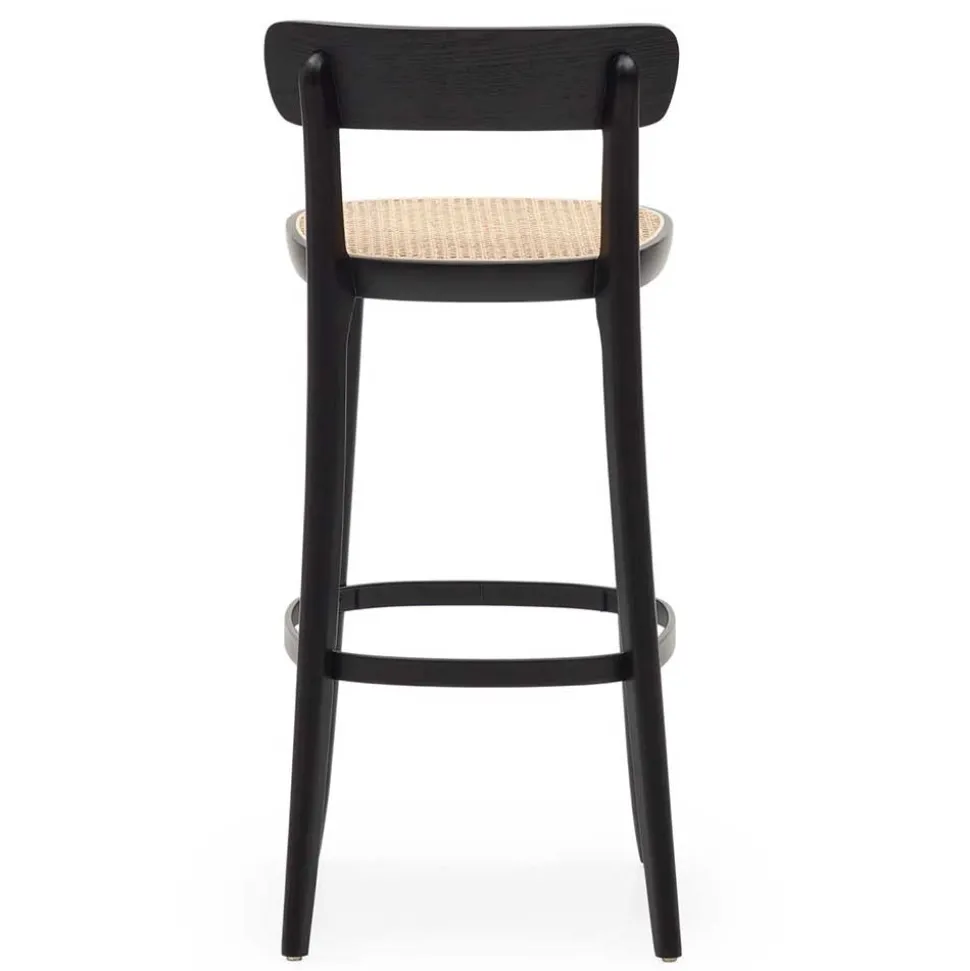 Retro Barstuhl mit Wiener Geflecht Sitz - Pulany (2er Set)