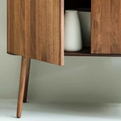 Retro Chic Highboard aus Nussbaum - Rivossa