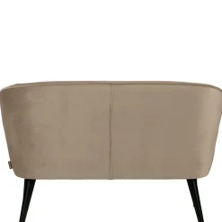 Retro Couch in Khaki Samtstoff - Griffina