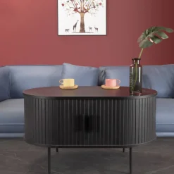 Retro Couchtisch mit Schiebetüren - Lurymav