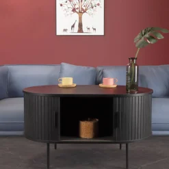 Retro Couchtisch mit Schiebetüren - Lurymav