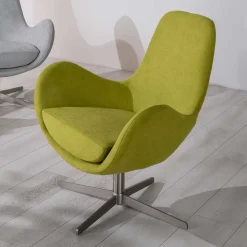 Retro Design Drehsessel in Hellgrün - Soraso