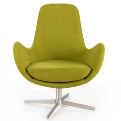 Retro Design Drehsessel in Hellgrün - Soraso