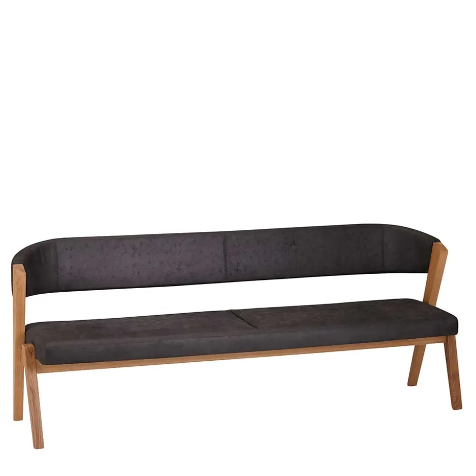 Retro Design Esstischbank mit Rückenlehne - Ovenciana