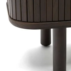 Retro Highboard mit Schiebetüren und Fächern - Tadaco