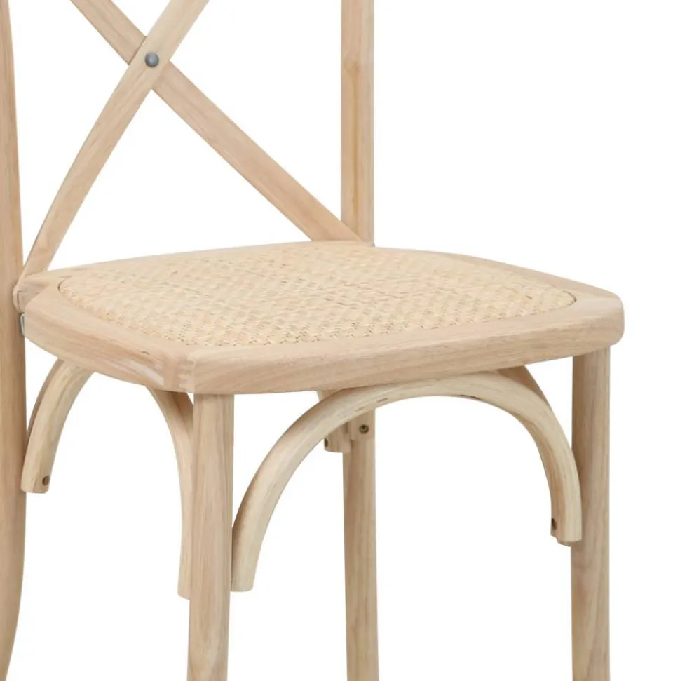 Retro Kaffeehausstühle in Natur - Pig (2er Set)