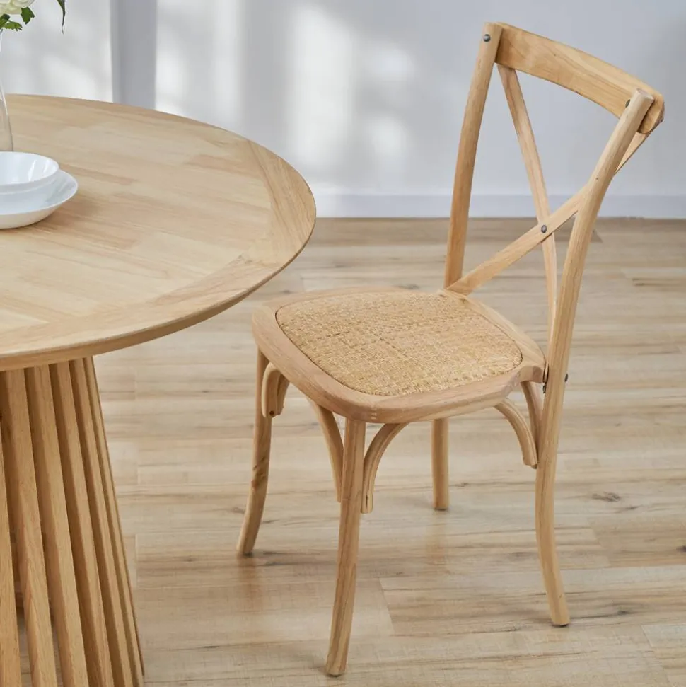 Retro Kaffeehausstühle in Natur - Pig (2er Set)