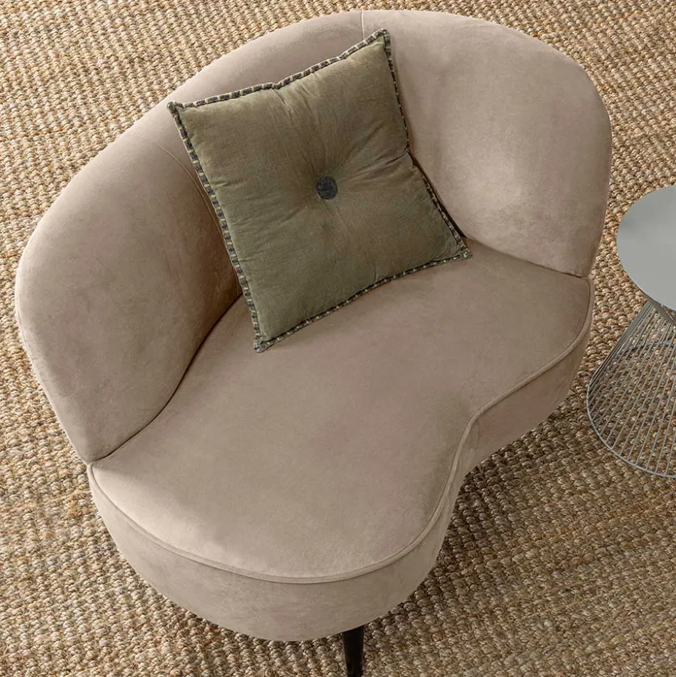 Retro Lounge-Sessel in Khaki Samit - Griffina