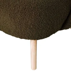 Retro Plüschsessel in Dunkelgrün - Vakuum