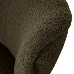 Retro Plüschsessel in Dunkelgrün - Vakuum