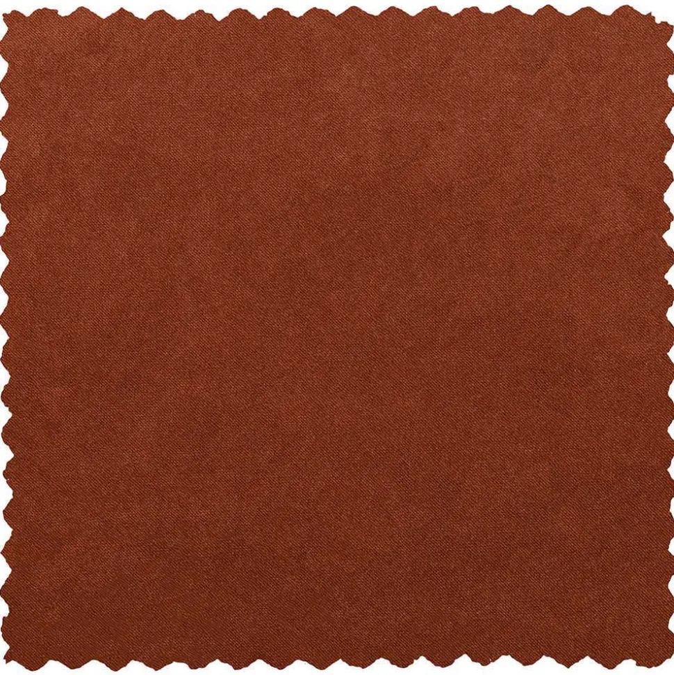 Retro Polsterecke in Kastanienfarben Samtstoff - Enzing