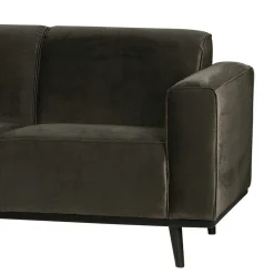 Retro Samt Sofa in Dunkelgrün Italiano mit 280cm