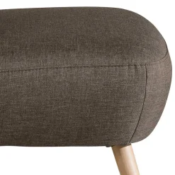 Retro Sessel in Beigegrau Stoff - Florida